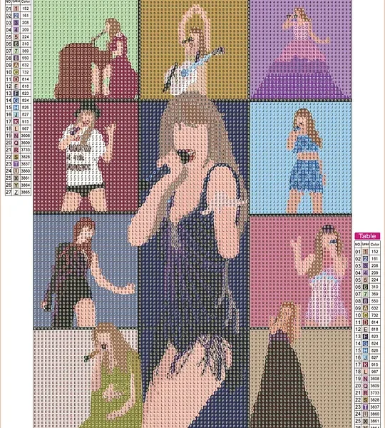 Taylor Swift Handmade DIY art diamond painting30×40