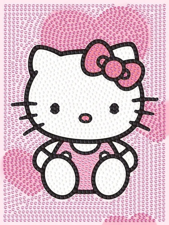 DM_20260815001537_011 Kitty Children's Cartoon Diamond Painting 17×22 - Image 1